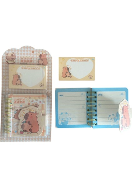 Capybara Kapibara Not Defteri Postit Blok Not Kağıt