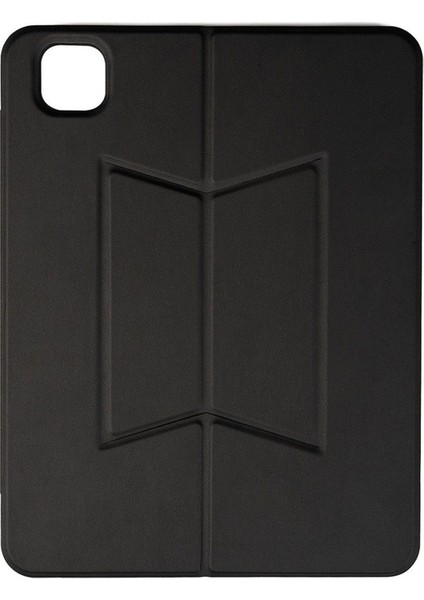 Apple iPad Pro 12.9 2022 M2 Uyumlu Zore Border Keyboard Bluetooh Bağlantılı Standlı Klavyeli Tablet Kılıfı