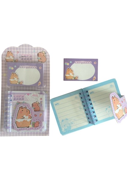 Capybara Kapibara Not Defteri Postit Blok Not Kağıt