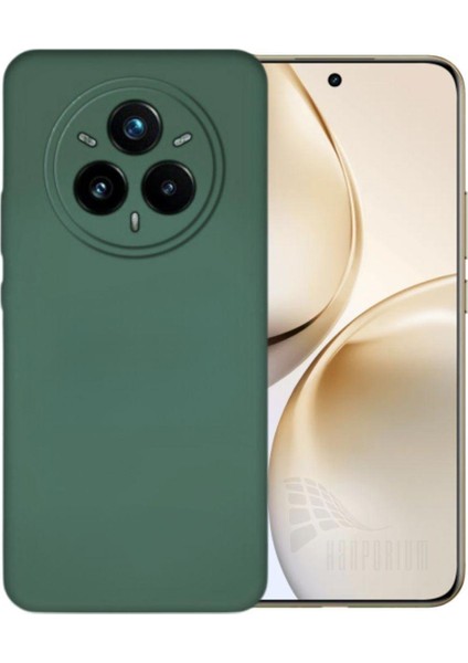 Realme 14 Pro Uyumlu Silikon Kılıf - Kamera Korumalı Esnek Pastel Renk Kapak - Yeşil