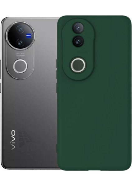 Vivo V50 5g Uyumlu Silikon Kılıf - Kamera Korumalı Esnek Pastel Renk Kapak - Yeşil