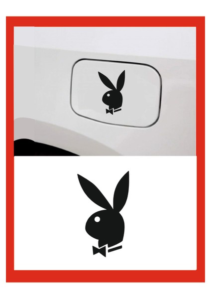 Playboy Tasarım Oto Özel Yeni Sticker Siyah 9*15 cm