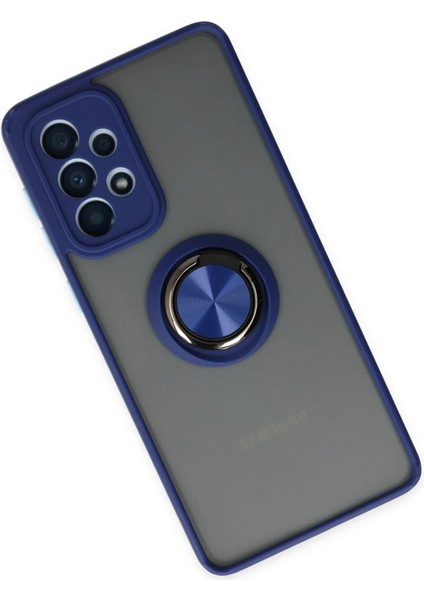 Samsung Galaxy A33 5g Kılıf Montreal Yüzüklü Silikon Kapak - Lacivert Ferrg fiyatları