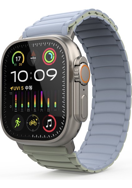 Apple Watch Ultra 49MM Uyumlu Zore KRD-122 Silikon Kordon Strap Kayış