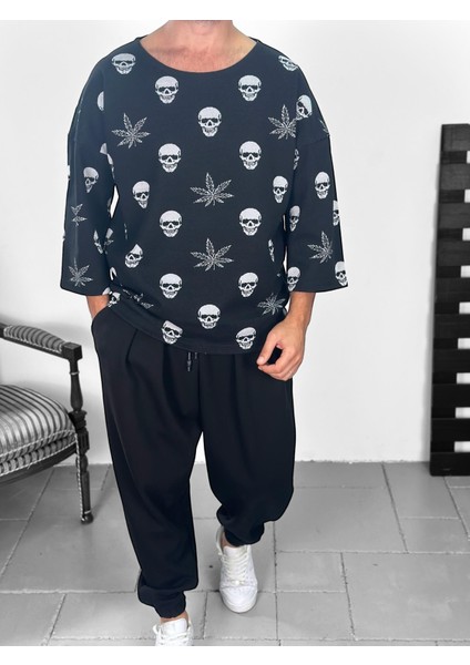 Kurukafa Desenli Bohem Sweat