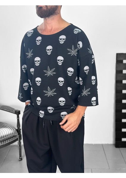 Kurukafa Desenli Bohem Sweat