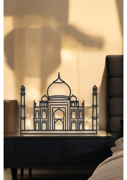 Tac Mahal Line Art Figür - Minimalist Dekor & Koleksiyon, Ev Dekoru, 3D Baskı modelleri