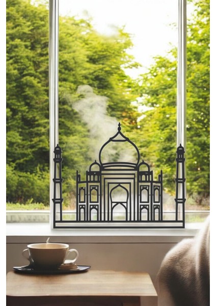 Tac Mahal Line Art Figür - Minimalist Dekor & Koleksiyon, Ev Dekoru, 3D Baskı fırsatları