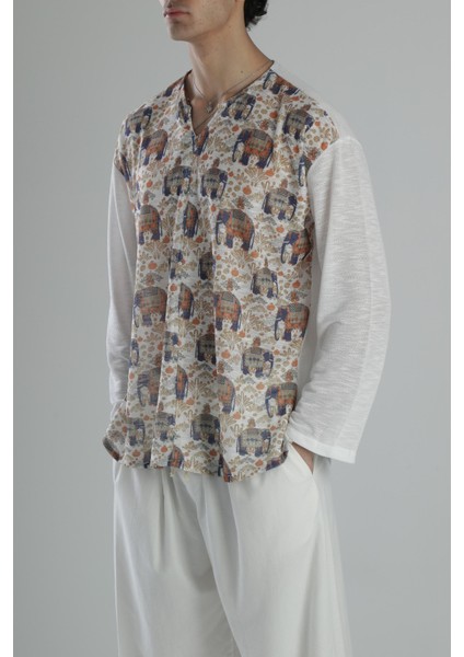 Fil Desenli Yazlık Sweat