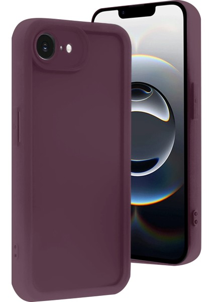 Iphone 16E Kılıf Viera Silikon - Mürdüm Ferrg