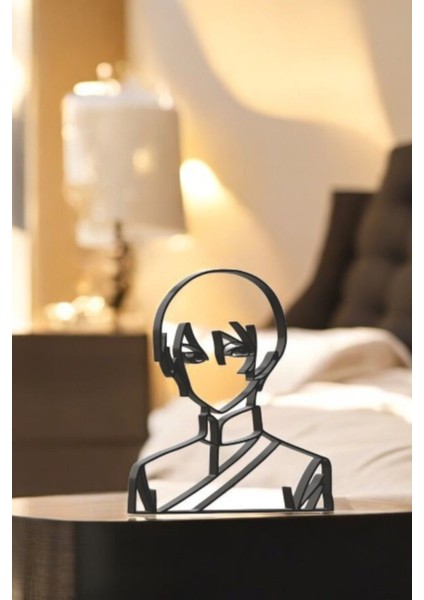 Anime Line Art Figür - Minimalist Dekor & Koleksiyon, Ev Dekoru, 3D Baskı fiyatları