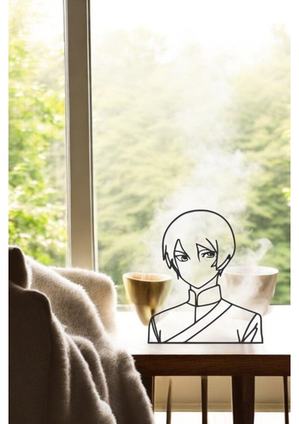 Anime Line Art Figür - Minimalist Dekor & Koleksiyon, Ev Dekoru, 3D Baskı modelleri