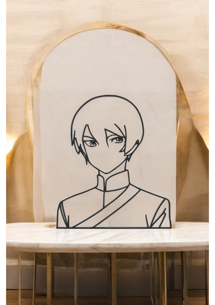Anime Line Art Figür - Minimalist Dekor & Koleksiyon, Ev Dekoru, 3D Baskı fırsatları