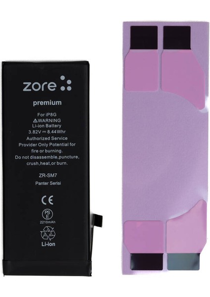 Apple iPhone 8 Uyumlu Zore Panter Serisi Batarya fiyatları