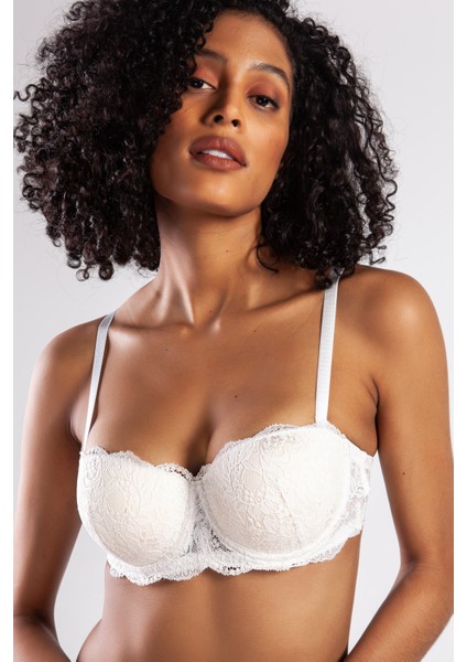 G.colors Push Up Strapless Bra, Ekru Konforlu ve Şık Sütyen