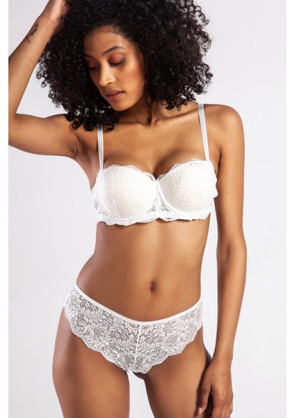 G.colors Push Up Strapless Bra, Ekru Konforlu ve Şık Sütyen