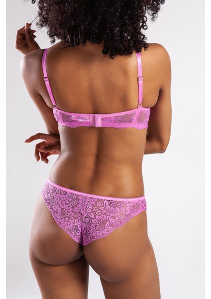 G.colors Balconette Foam Push Up Bra, Koyu Pembe Konforlu ve Şık Sütyen