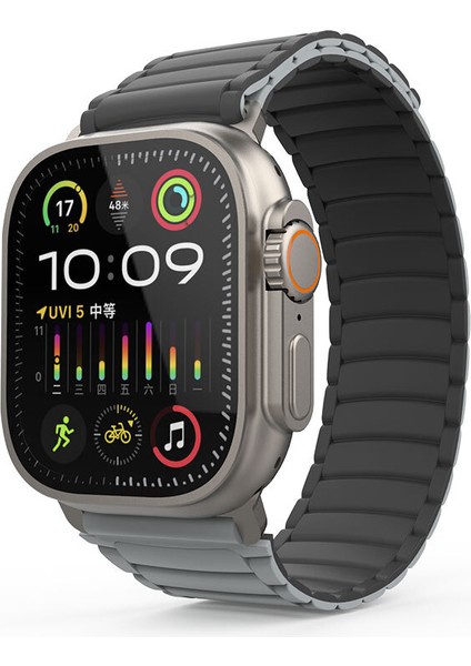 Apple Watch Ultra 49MM Uyumlu Zore KRD-122 Silikon Kordon Strap Kayış