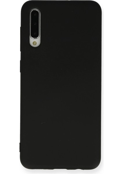 Samsung Galaxy A30S Kılıf Nano Içi Kadife Silikon - Siyah Ferrg