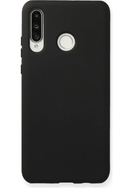 Huawei P30 Lite Kılıf Nano Içi Kadife Silikon - Siyah Ferrg