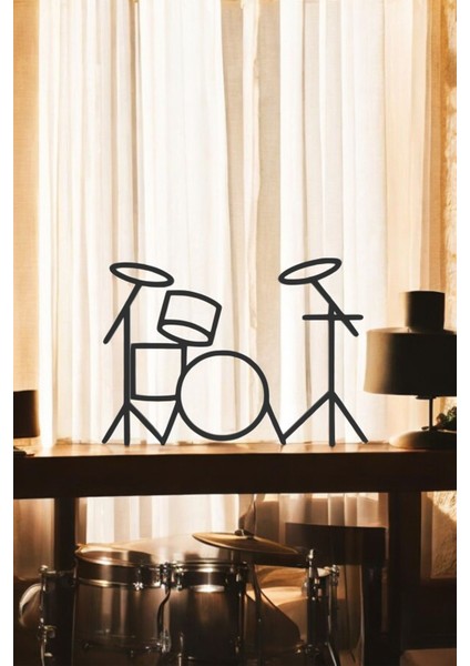 Bateri Line Art Figür - Minimalist Dekor & Koleksiyon, Ev Dekoru, 3D Baskı