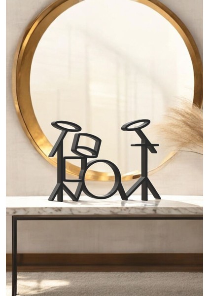 Bateri Line Art Figür - Minimalist Dekor & Koleksiyon, Ev Dekoru, 3D Baskı fiyatları