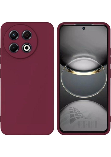 Tecno Spark 30 Pro Uyumlu Silikon Kılıf - Kamera Korumalı Esnek Pastel Renk Kapak - Mürdüm