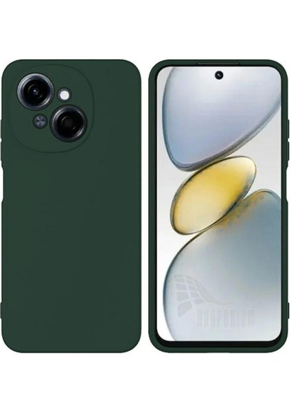 Tecno Spark Go 2025 Uyumlu Silikon Kılıf - Kamera Korumalı Esnek Pastel Renk Kapak - Yeşil