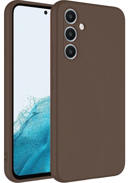 Samsung Galaxy A16 5g Kılıf First Silikon - Kahverengi Ferrg