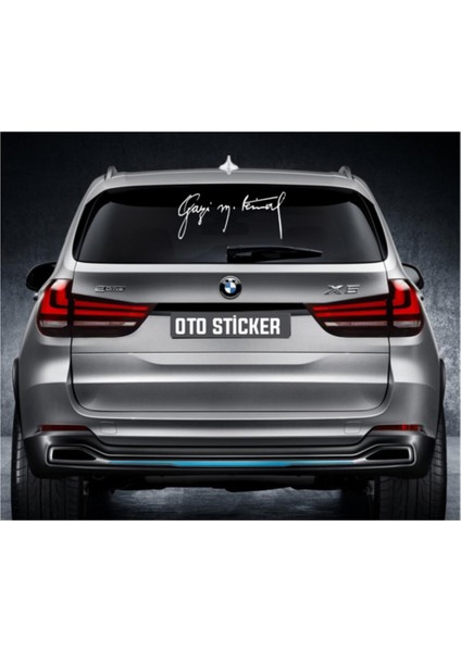 Gazi M.kemal Imza Özel Yeni Sticker 30*14 cm fiyatları