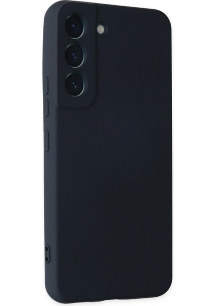Samsung Galaxy S22 Kılıf Nano Içi Kadife Silikon - Lacivert Ferrg