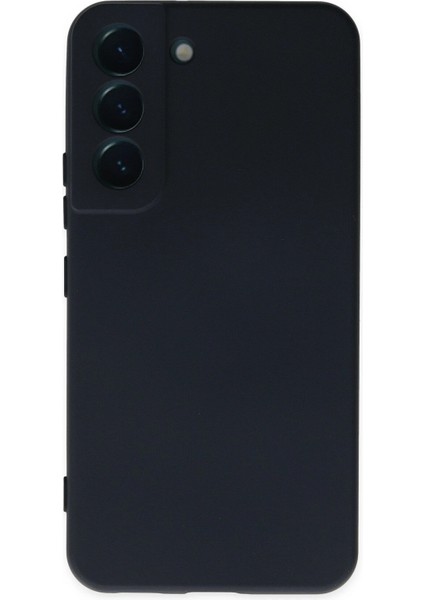 Samsung Galaxy S22 Kılıf Nano Içi Kadife Silikon - Lacivert Ferrg