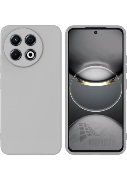 Tecno Spark 30 Pro Uyumlu Silikon Kılıf - Kamera Korumalı Esnek Pastel Renk Kapak - Gri