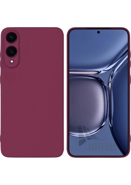 Samsung Galaxy S25 Edge Uyumlu Silikon Kılıf - Kamera Korumalı Esnek Pastel Renk Kapak - Mürdüm
