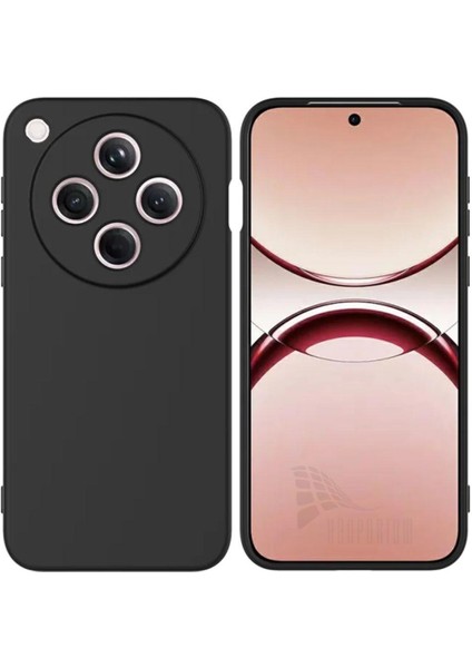 Oppo Find X8 Uyumlu Silikon Kılıf - Kamera Korumalı Esnek Pastel Renk Kapak - Siyah