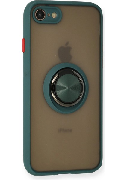 Iphone 7 Kılıf Montreal Yüzüklü Silikon Kapak - Yeşil Ferrg fiyatları