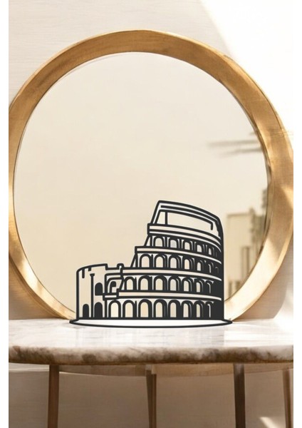 Kolezyum Line Art Figür - Minimalist Dekor & Koleksiyon, Ev Dekoru, 3D Baskı fırsatları