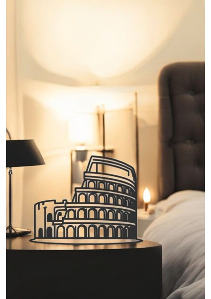 Kolezyum Line Art Figür - Minimalist Dekor & Koleksiyon, Ev Dekoru, 3D Baskı indirimleri