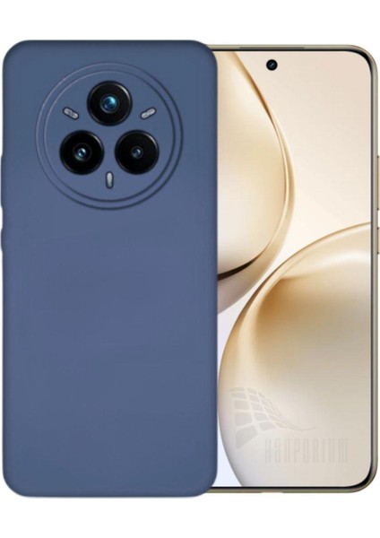 Realme 14 Pro Uyumlu Silikon Kılıf - Kamera Korumalı Esnek Pastel Renk Kapak - Lacivert