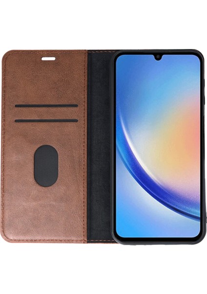 Samsung Galaxy A24 4g Kılıf Trend S Plus Kapaklı Kılıf - Taba Ferrg fiyatları