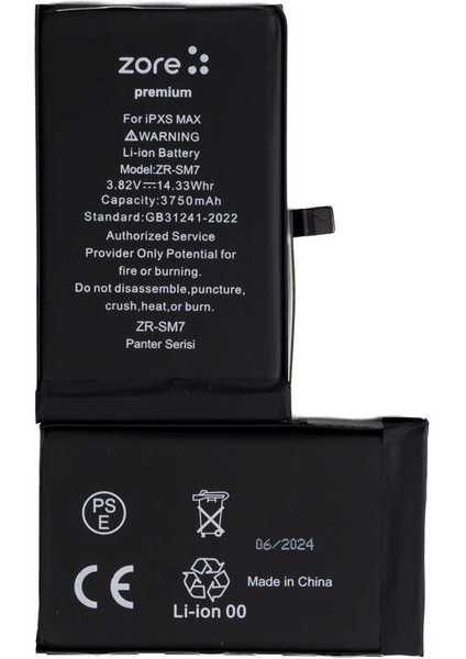 Apple iPhone Xs Max Uyumlu Zore Panter Serisi Batarya fiyatları
