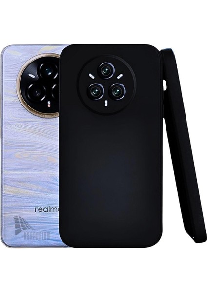 Realme 14 Pro Uyumlu Silikon Kılıf - Kamera Korumalı Esnek Pastel Renk Kapak - Siyah