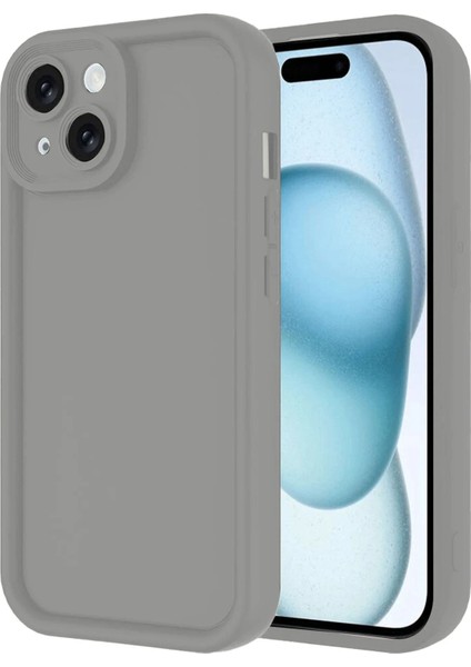 Iphone 14 Kılıf Viera Silikon - Gri Ferrg