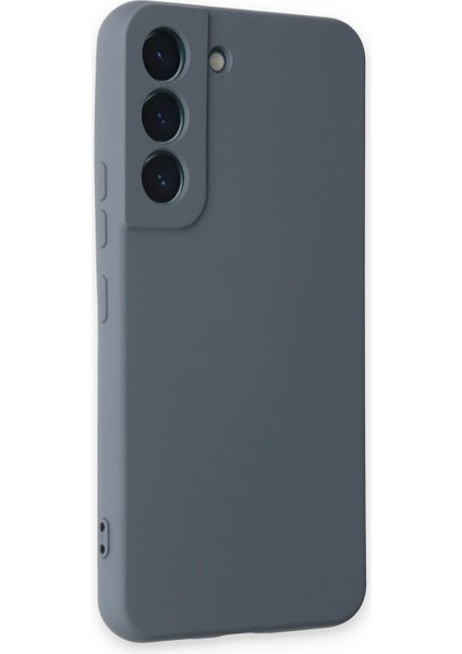 Samsung Galaxy S22 Kılıf Nano Içi Kadife Silikon - Gri Ferrg