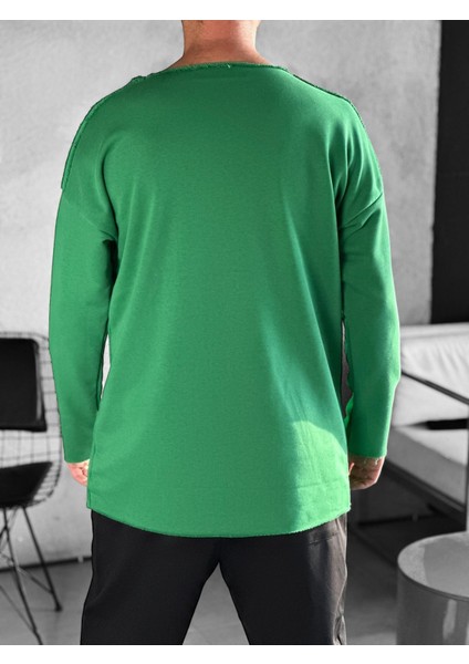 Asimetrik Yeşil Sweat