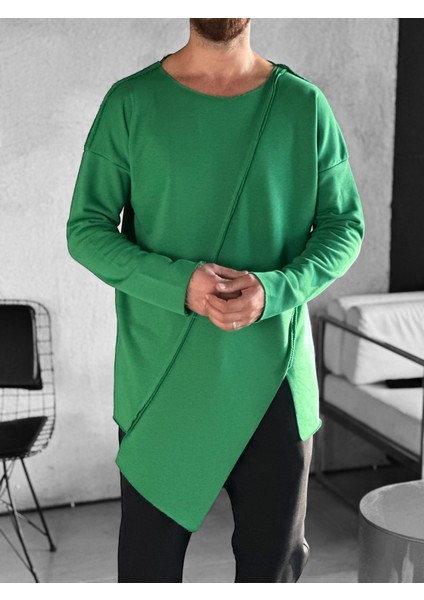 Asimetrik Yeşil Sweat