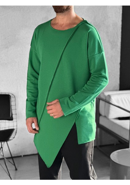 Asimetrik Yeşil Sweat