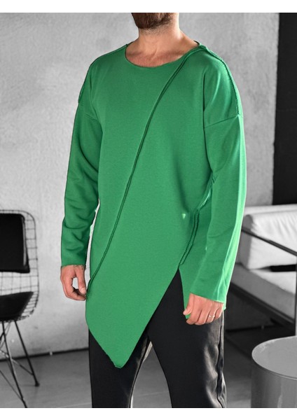 Asimetrik Yeşil Sweat