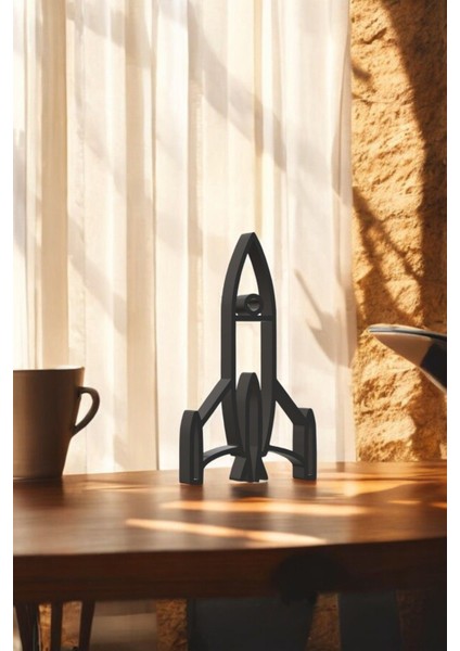 Roket Line Art Figür - Minimalist Dekor & Koleksiyon, Ev Dekoru, 3D Baskı fiyatları