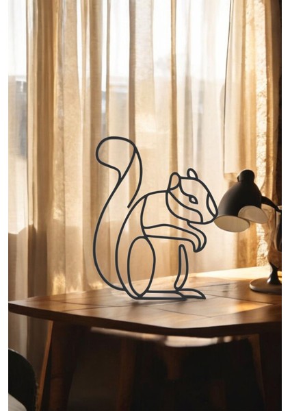 Sincap Aile Line Art Figür - Minimalist Dekor & Koleksiyon, Ev Dekoru, 3D Baskı